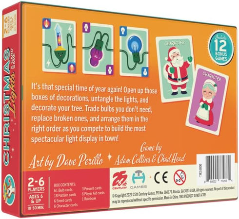 25th Century Games Christmas Lights A Card Game, 13 Different Holiday Festive Themed Games to Play...