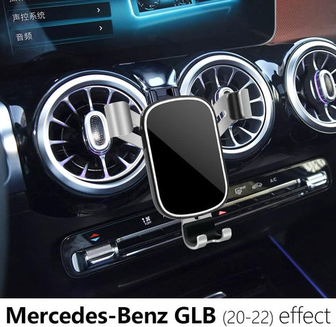 LUNQIN Car Phone Holder for Mercedes Benz GLB-Class 2020 2021 2022 2023 2024 2025 GLB250 AMG 35 4Matic and Benz EQB 2022-2025 250+ 300 350 Auto Ac...