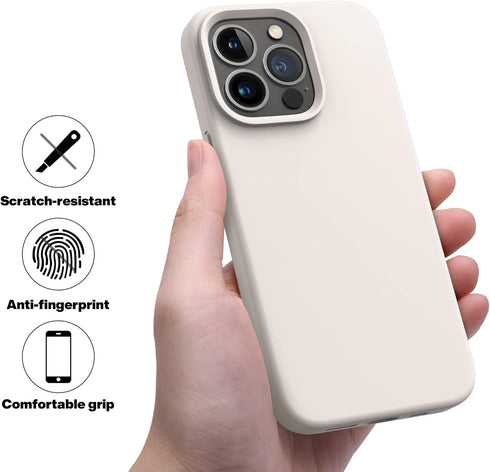 OTOFLY Designed for iPhone 13 Pro Max Case, Silicone Shockproof Slim Thin Phone Case for iPhone 13 Pro Max 6.7 inch (Stone)...