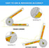 Miter Saw Protractor Angle Ruler, 360 Degree Measure Tool ,Angle Finder Gauge with High Accuracy Bubble Level for Carpenters and All Building Trad...