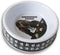 Plastic 2 Cup Capacity Basset Hound and Paw Print Pattern Pet Bowl - 7 x 1.75 Inch...