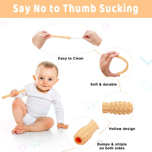 Baby Teething Toys, iselyn 3Packs Silicone Remote Teether Toys for Toddlers, Teething Toys for Babies 0-6 6-12 Months-Boys Girls Baby Toys Set, Re...