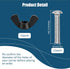 M6 Pet Carrier Fasteners Kennel Replacement Bolts for Plastic Cat Crate and Dog Crate Dog Kennel Accessories Cat Cage Carrier Parts(12 Set)...