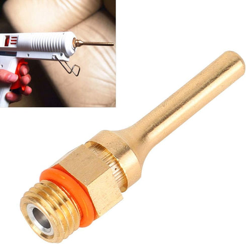 Hot Glue Gun Nozzle Copper Hot Glue Gun Tips Replacement for Hot Melting Glue Guns (50mm extended mouth)...