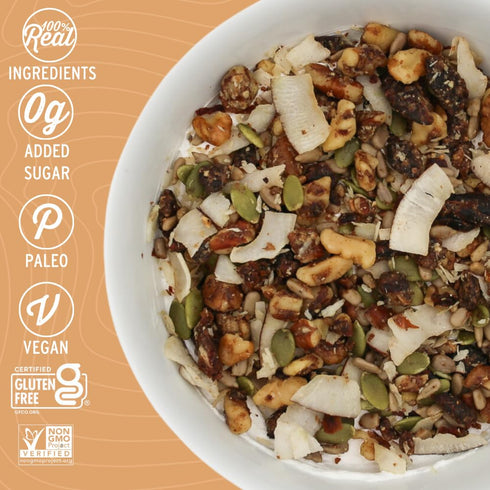Wildway Keto Granola | Coconut Cashew | Grain-Free, Certified Gluten-Free Cereal | Vegan, Low Carb | No Sugar Added | Paleo-Friendly | Non-GMO Fru...