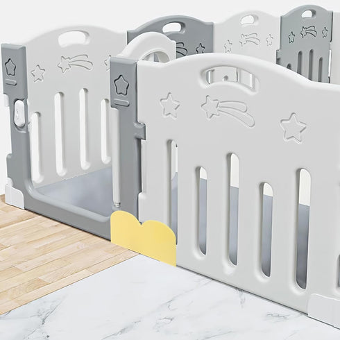 2pcs Playpen Stabilizer Anti-skid Clips Durable Plastic Playpen Base Accessories Easy Install Fence Holder for Play Areas...
