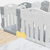 2pcs Playpen Stabilizer Anti-skid Clips Durable Plastic Playpen Base Accessories Easy Install Fence Holder for Play Areas...