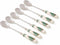 Spode Christmas Tree Teaspoons - Set of 6, Holiday Silverware for Desserts and Beverages, Stainless Steel Flatware with Porcelain Handles, 6-Inch ...