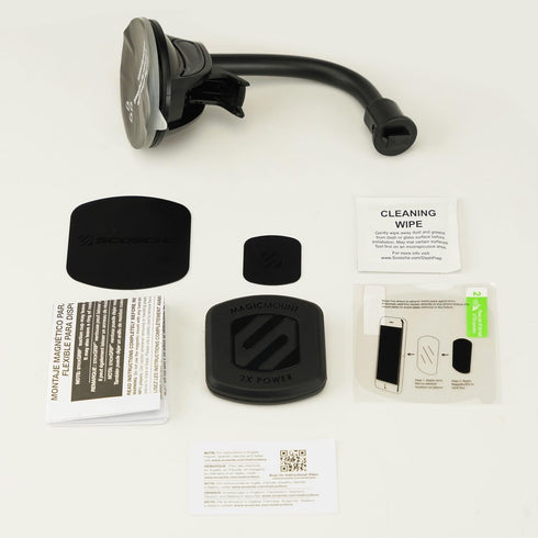 Scosche MAGTHD2 MagicMount XL Magnetic Phone Holder Suction Cup Phone Mount for Car Dash, Window or Flat Surface, Adjustable, Stick Grip Base with...
