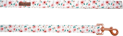 Dog Leash, Holiday Durable Strong Pink Floral Dog Leash Heavy Duty Leash Comfortable Padded Dog Leash for Small Medium Large Dogs...