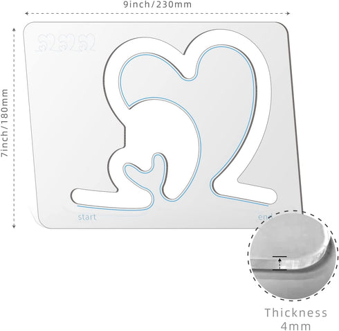 Quilting Rulers and Templates Quilting Templates for Machines Quilting Heart Shaped Free Motion Quilting Templates (Design B)...