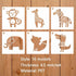 16 Pieces Animal Theme Stencils Farm Reusable Painting Stencils for Scrapbooking Drawing Tracing DIY Furniture Wall Floor Fabric Decors, 5X5 Inche...