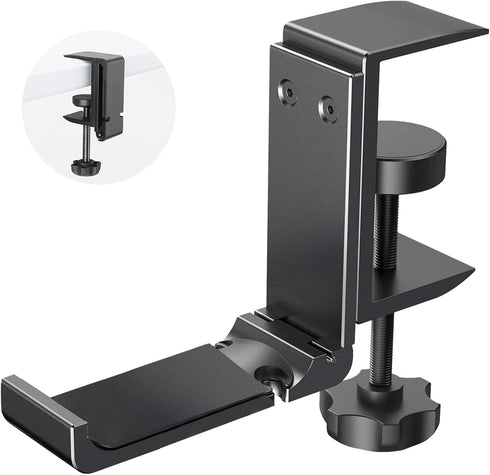 Aluminum Headphone Stand Hanger Foldable with Cable Organizer Headset Holder, Non-Slip Desk Hook Space Save Universal Headphone Mount...