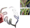 Turtle Shell Bamboo Clamp Set, Reusable Clear Plastic Plant Stem Support Holder, Plant Retaining Support for Outdoor and Indoor Plants, Including ...