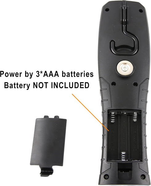 LED Magnetic Battery Work Light,Portable 2 Modes COB Trouble Lamp with Hook for Mechanic,Emergency,Camping,Home,BBQ,Grill(Battery NOT Included)...