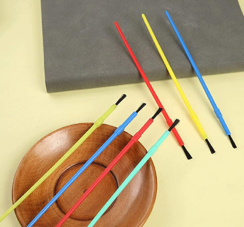 150Pcs Plastic Paint Brushes Set Acrylic Paint Brushes Watercolor Brushes Colorful Detail Painting Kit Art Supplies for Acrylic Oil Watercolor Pai...