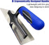 Stainless Steel Venetian Plaster Trowel 2 PC (Small: 200mm x 80mm & Medium: 240mm x 100mm) Paint Plastering Finishing Hand Tools...