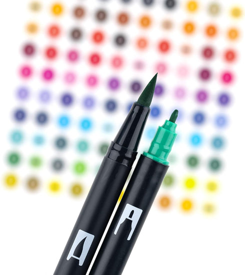 Tombow 56188 Dual Brush Pen Art Markers, Galaxy, 10-Pack. Blendable, Brush and Fine Tip Markers...