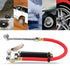 Air Compressor Hose Tool Kit Handheld Car Air Tire Pressure Filler Fill Inflator Gauge Dual Chuck...