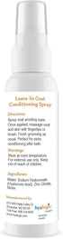 Hyalogic Coat Conditioning Spray 4oz for Dogs, Cats, and Pets - Leave-in Conditioner with Hyaluronic Acid HA, Biotin, and Zinc for Shiny Fur...