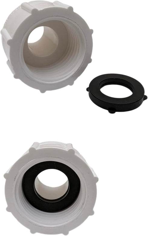 1/2" NPT Male x 3/4” GHT Female, PVC Non Brass, MNPT x FGHT Garden Hose Adapter Fitting...
