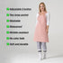 Kitchen Apron Waterdrop Resistant Cotton Apron with adjustable Aprons for Women with Pockets 10 Color option Cooking Powder Pink Apron (Powder Pin...