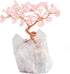 mookaitedecor Rose Quartz Crystal Tree Tumbled Stones, Cluster Rock Crystals Base Money Tree for Wealth and Luck 4"-5"...