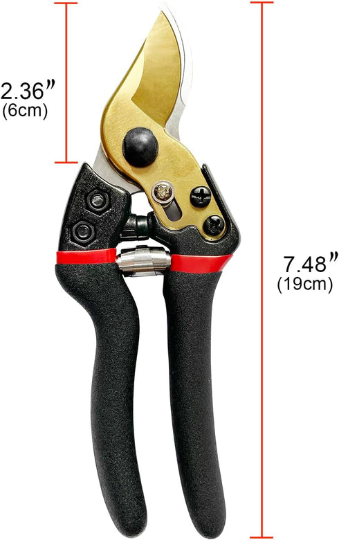 Pruning Shears for Gardening, Ergonomic Grip Handle, Tree Trimmers Secateurs, Hand Pruner, Garden Shears, Clippers For The Garden, Bonsai Cutters...