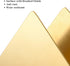 Gold Stainless Steel Napkin Holder, Modern Triangle Cocktail Napkin Dispenser Organizer for Kitchen Countertops, Dinner Tables, Picnic Tables...