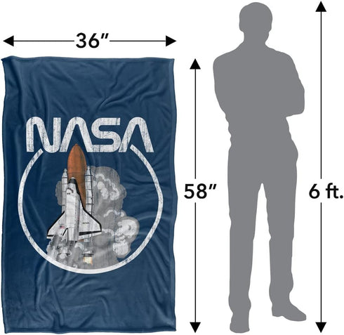NASA Space Shuttle Silky Touch Super Soft Throw Blanket 36" x 58"...