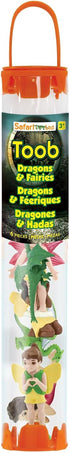 Safari Ltd. Fairies & Dragons Designer TOOB - Detailed Toy Figurines Including Four Friendly Fairies and Two Mini Dragons - Fun Play Toy for Boys,...