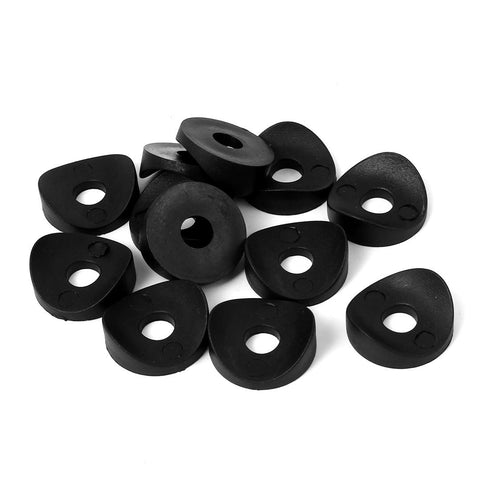 uxcell 25mm x 8mm x 9mm Plastic Machine Round Spring Deck Washers Fastener Black 12 Pcs...