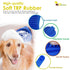 2 Pack Dog Grooming Brush, Premium Soft Silicone Pet Bath Brushes with Adjustable Handle, Shampoo Soothing Comb for Wet Dry Long Short Haired Dogs...