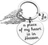 Vadaka Memorial Jewelry Gift Husband Memorial Keychain A Piece of My Heart is in Heaven Husband Keyring Sympathy Jewelry Remembrance Sympathy Gift...