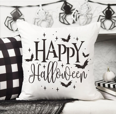 Halloween Stencils for Painting 12inch Large Reusable Halloween Stencil for Door Hanger Round Happy Halloween Ghost Templates for Wood Walls Windo...