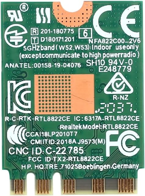 Computer Upgrade King Wireless Card RTL 8822CE 802.11ac/abgn PCIe WLAN with Bluetooth 5.0 (Made_by_Realtek)...