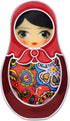 Russian Doll Brooch Lapel Scarf Pin for Women Girls, Enamel Ethnic Matryoshka Gift, Bag Badges Clothing Decoration Jewelry...