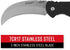 Coast - 21627 COAST DX300 Double Lock Folding Knife with 3" Hooked Stainless Steel Blade,Black...