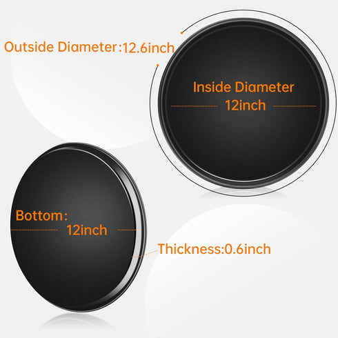 13inch Nonstick Pizza Pan?Carbon Steel Baking Oven Pizza Tray Pie Pans...