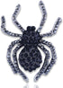 Vintage Style Austrian Crystal Halloween Micro Crystal Pave Spider Brooch Pin For Women...