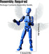 (Assembly Completed) T13 Action Figure Set, Titan 13 Robot Action Figure 3D Printed Robot Multi-Jointed Movable, Dummy 13 Action Figure Articulate...