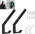 4PCS Helmet Holders Plastic Hanging Hooks Wall Mounted Hangers Hat Glove Bag Shoe Clothes Rack (White-4PC)...