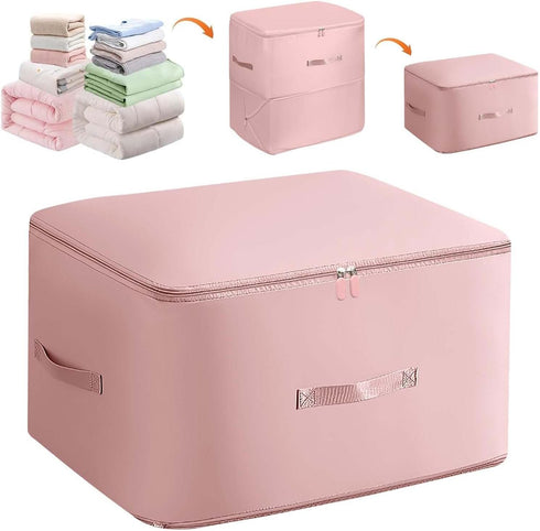 Ultra Space-Saving Self-Compression Organizer, Storage Tote for Space Saving, Clothes Compression Bag, Expandable Moving Organizer Bags for Comfor...