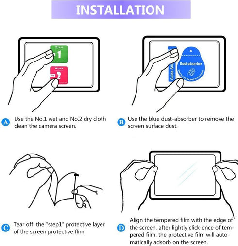 Screen Protector compatible Nikon Zf Z5 Z6 Z7 Z6II Z6III Z7II Z8 Z9, Tempered Glass Camera Protector Film for Nikon Z62 Z72 (3 Pack)...