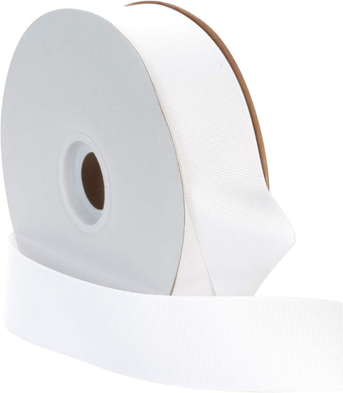 Berwick Offray 1.5" Grosgrain Ribbon, White, 50 Yards...