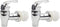 Cornucopia Brands Push Style Spigots for Beverage Dispenser Carafes (2-Pack), Replacement Lever Pour Spouts, Chrome Design Lock Open Style...