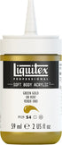 Liquitex Professional Soft Body Acrylic Paint, 59ml (2-oz) Bottle, Green Gold...