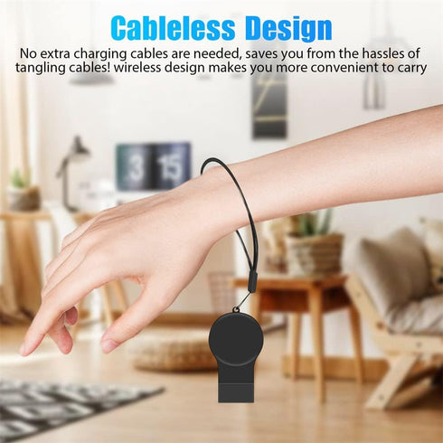 Portable Galaxy Watch 8 7 6 5 Charger USB Wireless Charger Keychain for Samsung Galaxy Watch 8 7 Ultra 6 Classic 5 Pro 4 Classic 3 & Active 2 Acce...