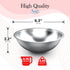 Alpine Cuisine 0.75-Quart Stainless Steel Kitchen Mixing Bowls, Salad Bowls Heavy Duty Deeper Edge, Dishwasher Safe Storage Bowls, Premium Polishe...