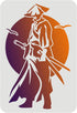FINGERINSPIRE Chinese Swordsman Stencil Samurai Stencil 29.7x21cm China Heroes Drawing Stencil Reusable China Ancient Knight Stencil Paladin Warri...